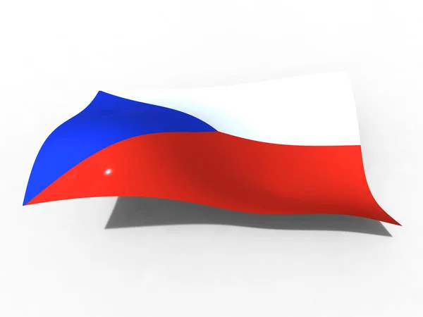 捷克斯洛伐克的旗子 — 图库照片