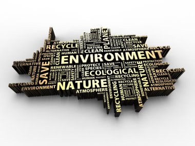 Environment words clipart