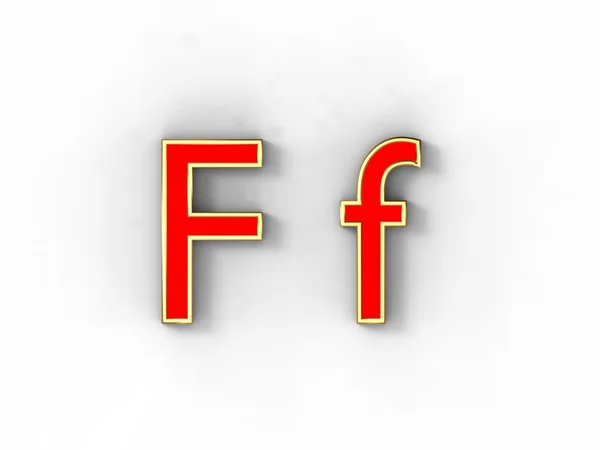 Alfabet f — Stockfoto