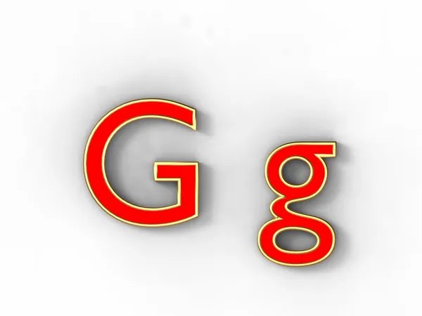 Litera g — Zdjęcie stockowe