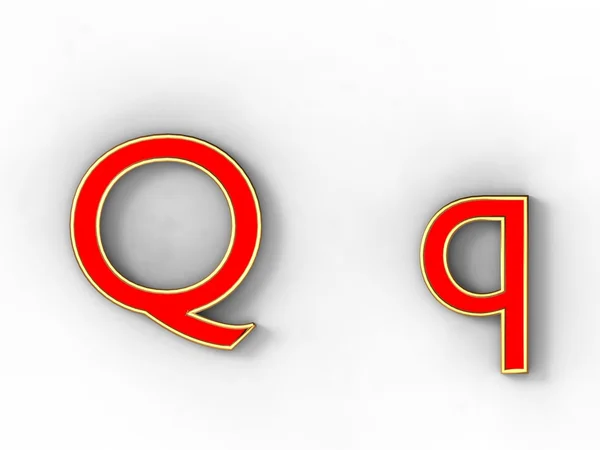 Carta Q — Fotografia de Stock