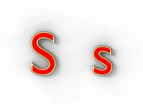 Буква S — стоковое фото
