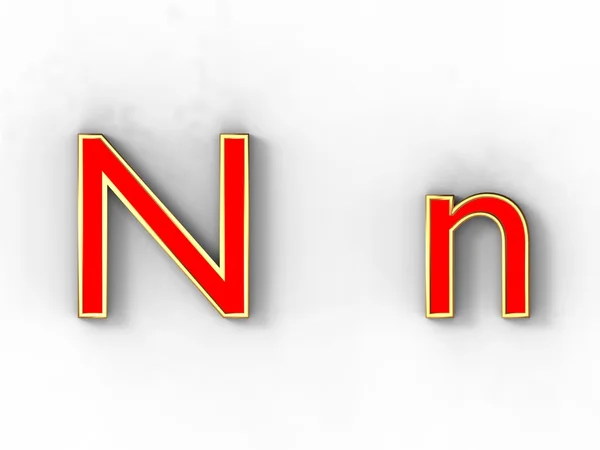 N betű Stock Kép
