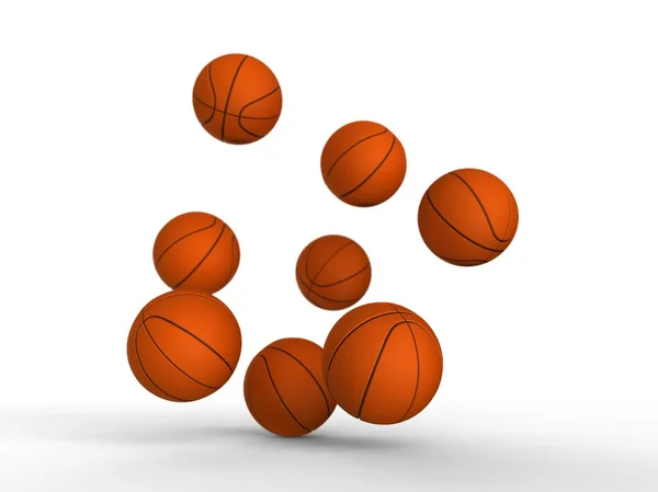 Баскетбольний кошик, стрибки — стокове фото