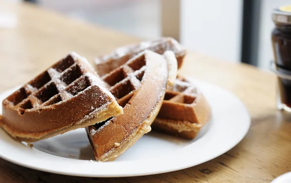 Homestyle Belgian waffles — Stock Photo, Image