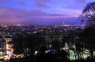 View over paris from Monmatre clipart