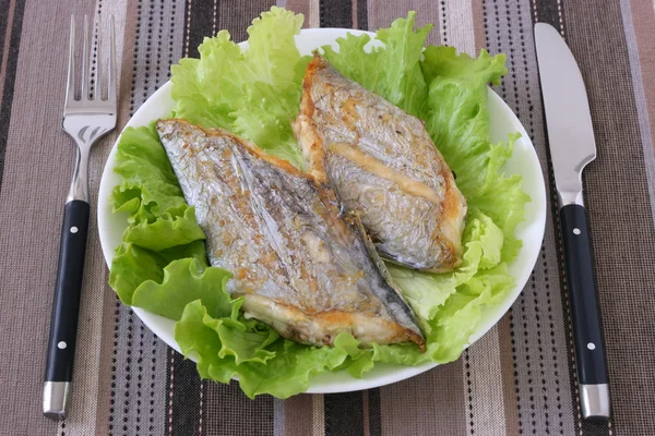 Fried swordfish — Stock Photo, Image