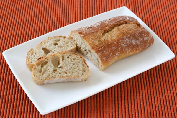 Bread on the plate — Stock Photo, Image