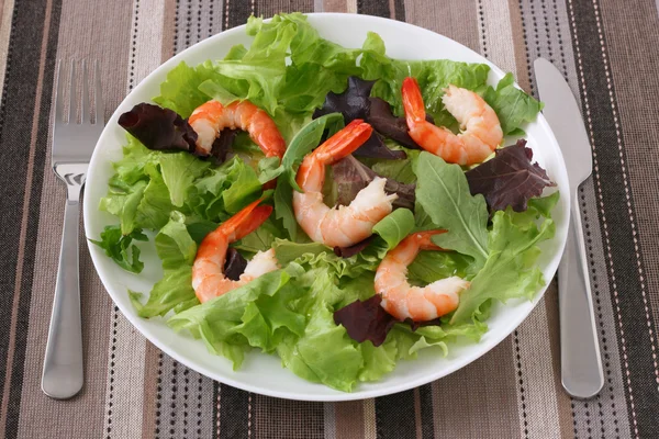 stock image Salad with shrimps