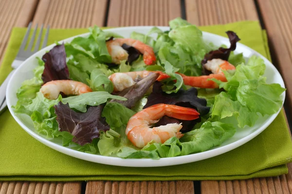 stock image Salad with shrimps