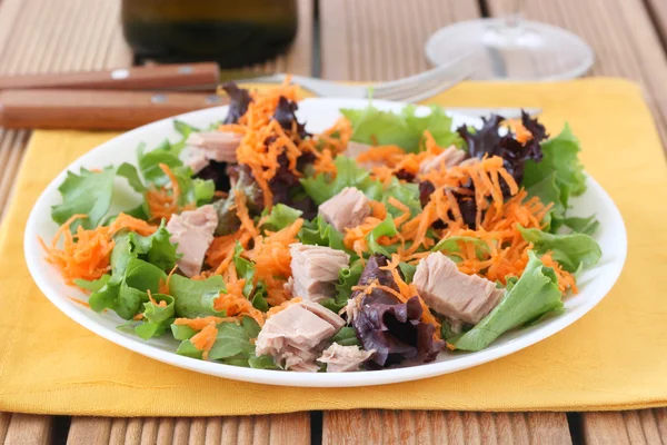 Salade met tonijn — Stockfoto