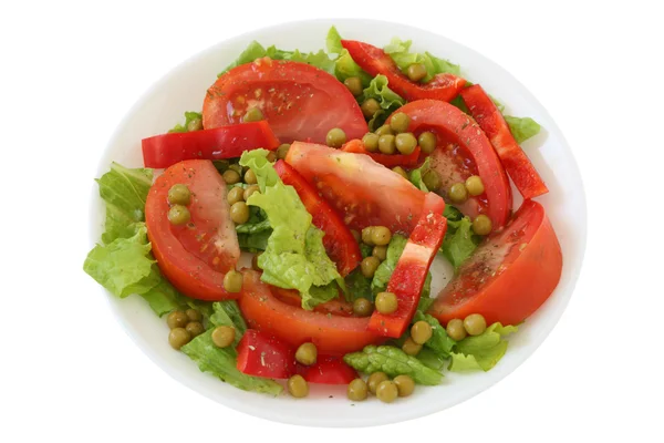 Salat mit Erbsen — Stockfoto