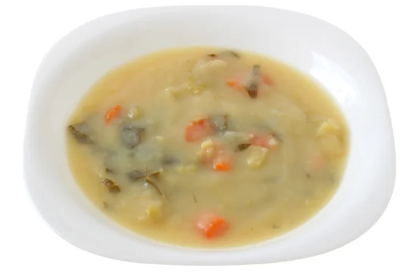Sopa de verduras en plato —  Fotos de Stock
