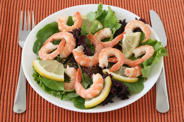 stock image Salad with shrimps