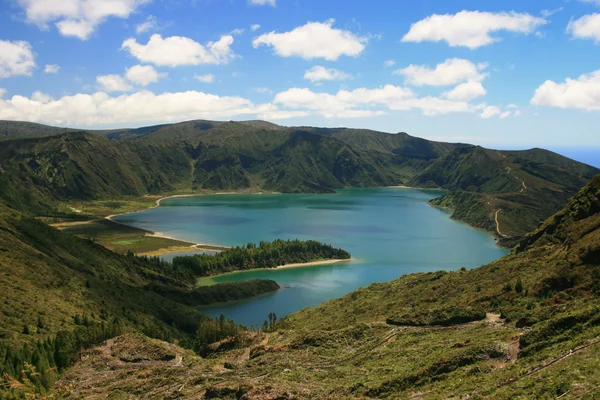 Lake on Azores — Stock Photo, Image