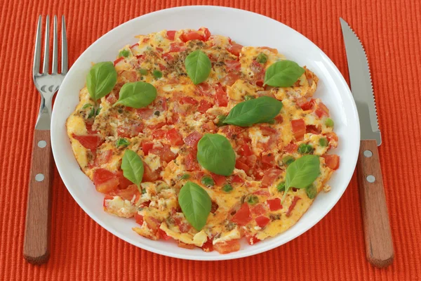 Omlet z warzywami — Zdjęcie stockowe