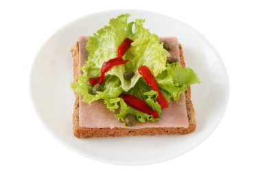 jambon ve marul tost