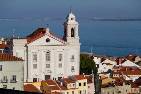 Widok na miasta Lizbona — Zdjęcie stockowe