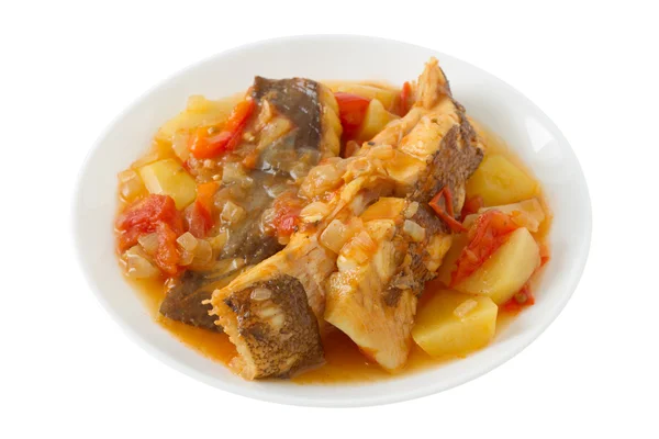 Fish stew on the plate — Stock Photo, Image