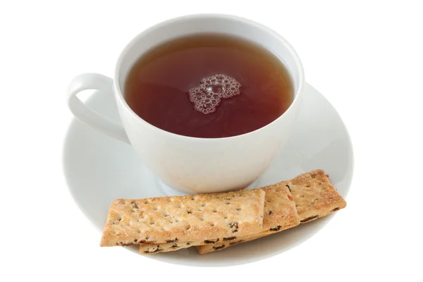 一杯茶与饼干 — 图库照片