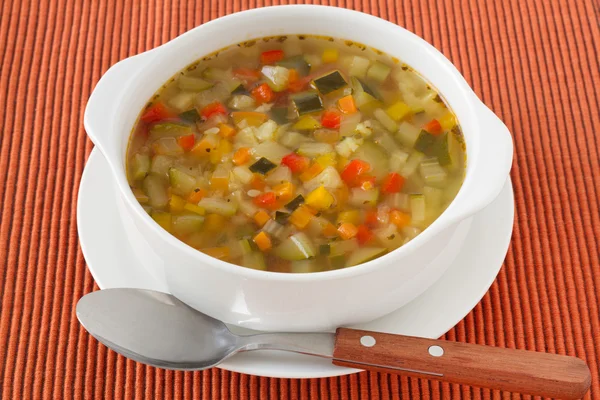 Sup sayuran dalam mangkuk — Stok Foto