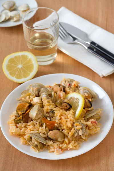 Nasi dengan Seafood — Stok Foto