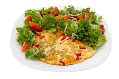 omlet salatası ile