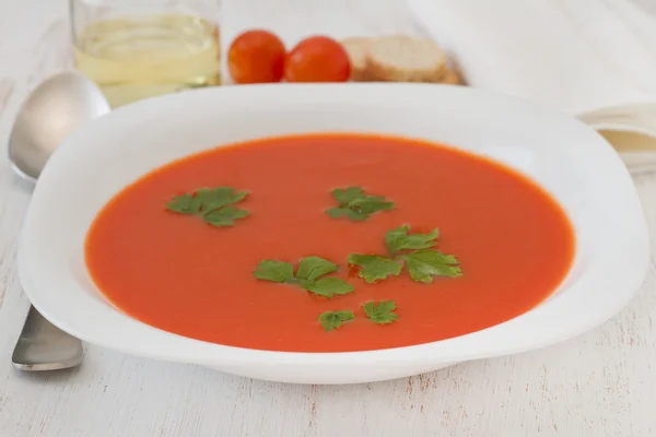 Tomatensuppe — Stockfoto