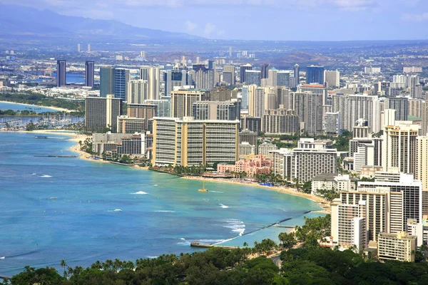 Spiaggia di Waikiki Foto Stock