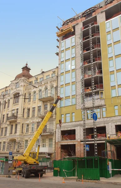Edificio in costruzione a Kiev, Ucraina — Foto Stock