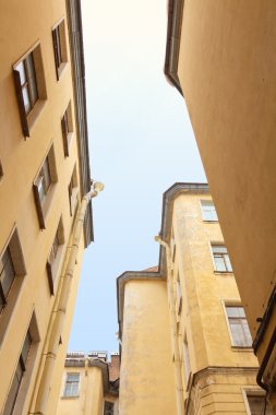 An old courtyard in Saint Petersburg, Russia. clipart