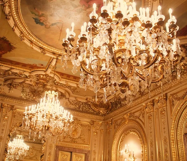 Plafond de la maison de maître Polovtsev - Maison d'architecte, Saint-Pétersb — Photo