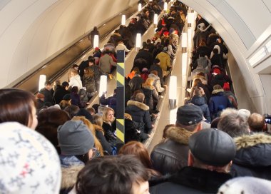 Admiralteyskaya station in St. Petersburg subway in 15 minutes b clipart