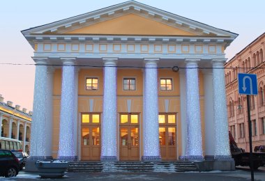 Kış görünümü üzerinde perinnye ryadi, nevsky, st. petersburg, Rusya Federasyonu