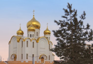Temple of Kazan Mother of God, Almetyevsk, in the Republic of Ta clipart