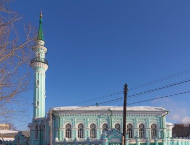 The ancient Azimovskaya mosque in Kazan, Tatarstan, Russia clipart