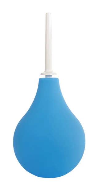 Blue medical suction bulb isolated on white background — Stock Photo, Image