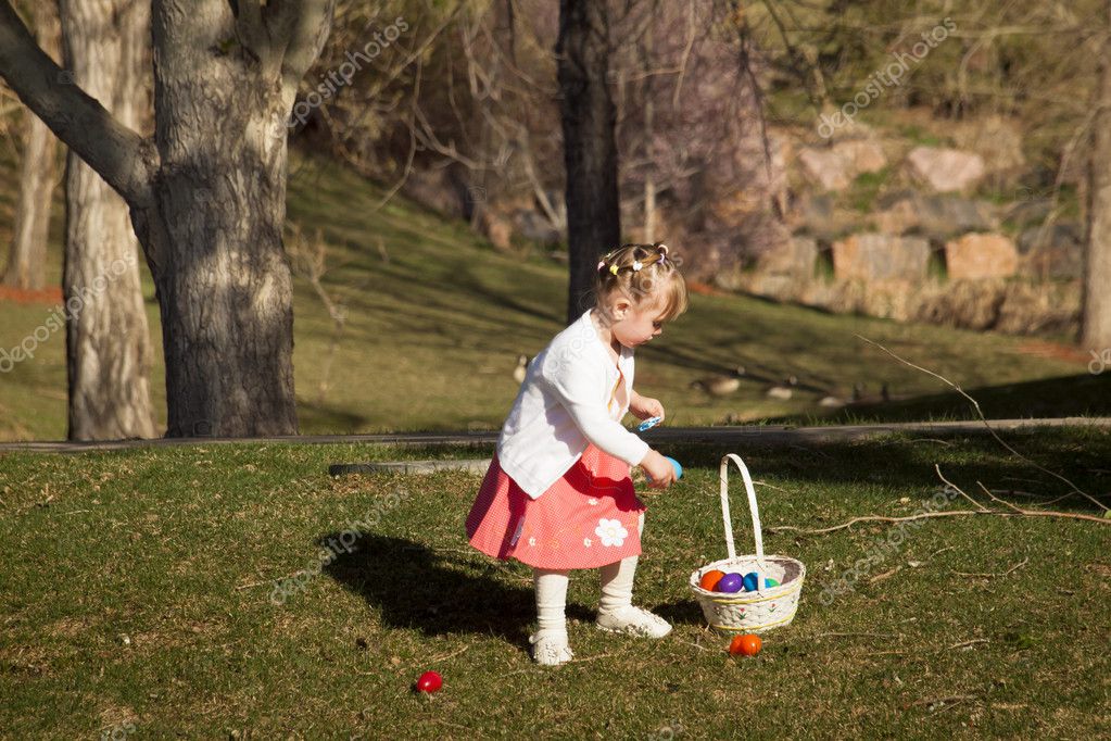 Toddler on Easter Egg Hunt Stock Photo by ©urban_light 10005761