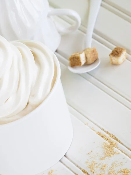 Fryst mjukglass yoghurt. — Stockfoto