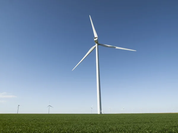 stock image Wind turbines farm