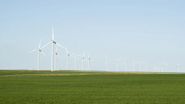 stock image Wind turbines farm