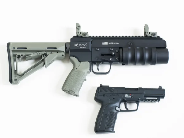 Пистолет и пусковая установка HAVOC — стоковое фото
