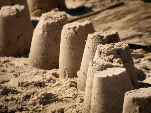 Hrady z písku — Stock fotografie