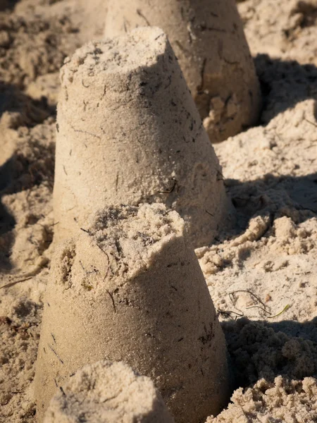 Hrady z písku — Stock fotografie