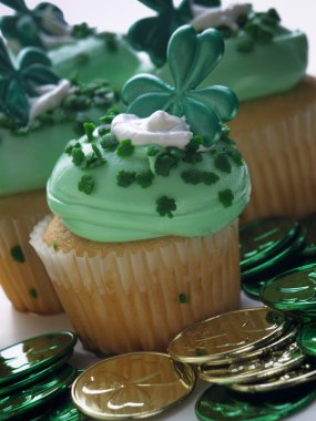 St. Patrick'ın gün Cupcake