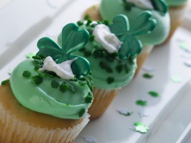 St. Patrick'ın gün Cupcake