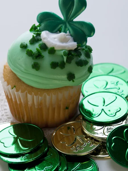 stock image St. Patrick's Day Cupcake