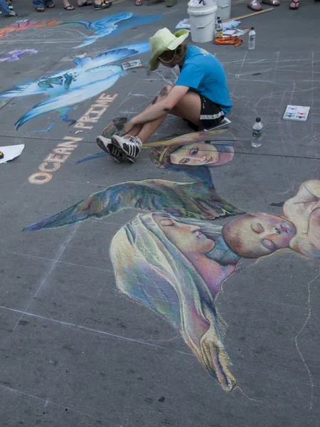 stock image Chalk Art Festival