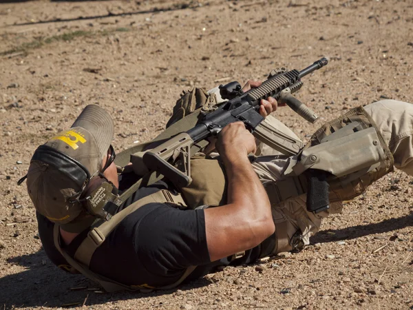 Entrenamiento de rifle — Foto de Stock