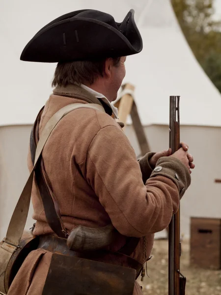 Függetlenségi háború reenactment — Stock Fotó